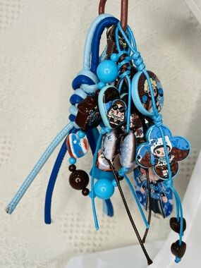 OOAK POP MART Cowboy Demon Handmade Keychain/Bag Charm
